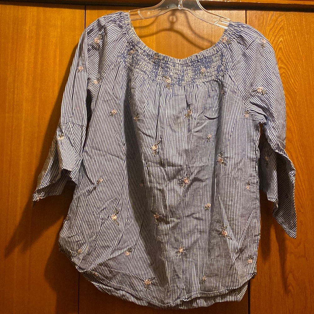 Smocked off the shoulder top